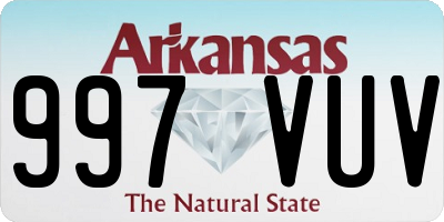 AR license plate 997VUV