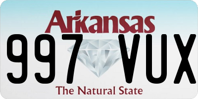 AR license plate 997VUX