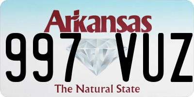 AR license plate 997VUZ