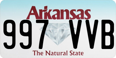 AR license plate 997VVB