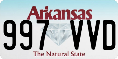 AR license plate 997VVD