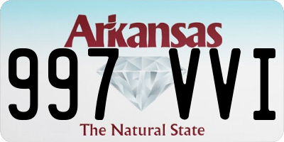 AR license plate 997VVI