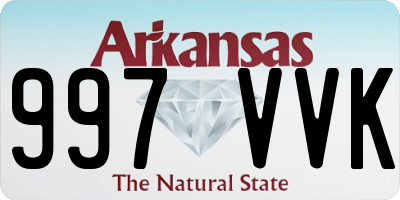 AR license plate 997VVK