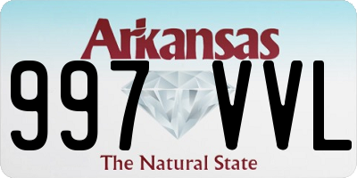 AR license plate 997VVL