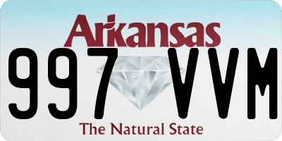 AR license plate 997VVM