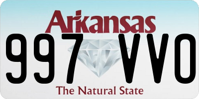AR license plate 997VVO
