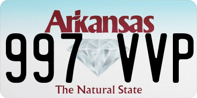 AR license plate 997VVP