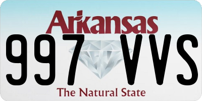 AR license plate 997VVS