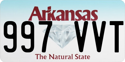 AR license plate 997VVT