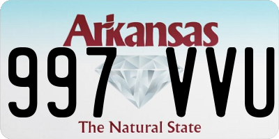 AR license plate 997VVU