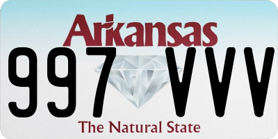 AR license plate 997VVV