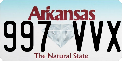 AR license plate 997VVX