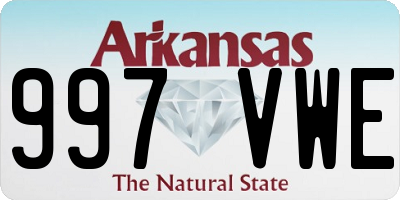 AR license plate 997VWE