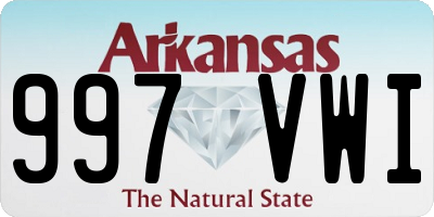 AR license plate 997VWI