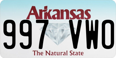 AR license plate 997VWO