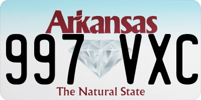 AR license plate 997VXC