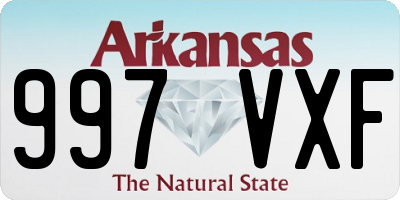 AR license plate 997VXF