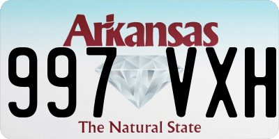 AR license plate 997VXH