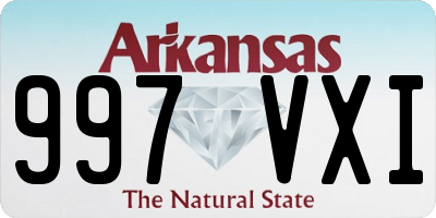 AR license plate 997VXI