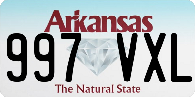 AR license plate 997VXL