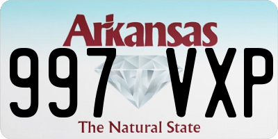 AR license plate 997VXP