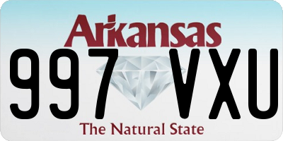 AR license plate 997VXU