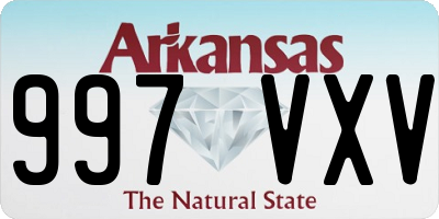 AR license plate 997VXV
