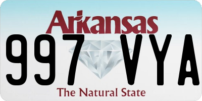 AR license plate 997VYA