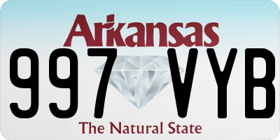 AR license plate 997VYB