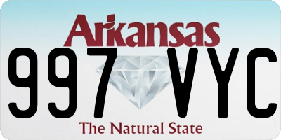 AR license plate 997VYC