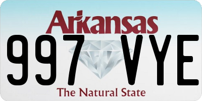 AR license plate 997VYE