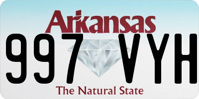 AR license plate 997VYH