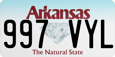 AR license plate 997VYL