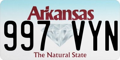 AR license plate 997VYN