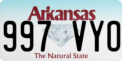AR license plate 997VYO