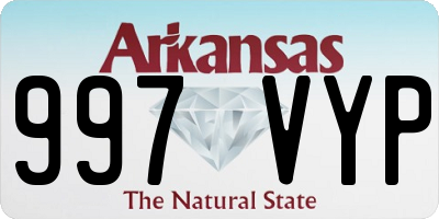 AR license plate 997VYP