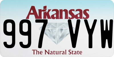 AR license plate 997VYW