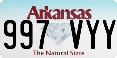 AR license plate 997VYY