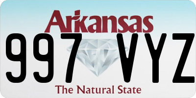AR license plate 997VYZ