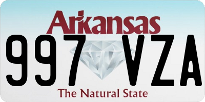 AR license plate 997VZA