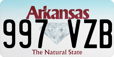 AR license plate 997VZB
