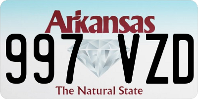AR license plate 997VZD