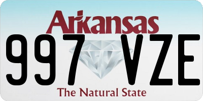 AR license plate 997VZE
