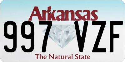 AR license plate 997VZF