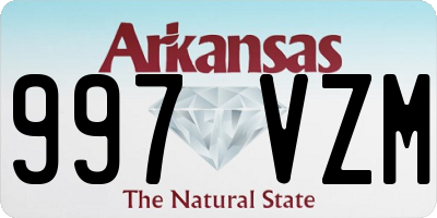AR license plate 997VZM