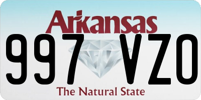 AR license plate 997VZO