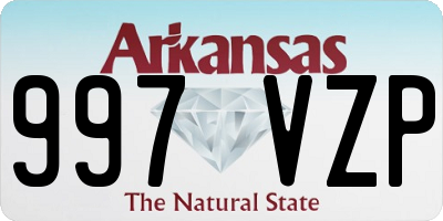 AR license plate 997VZP