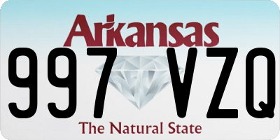 AR license plate 997VZQ