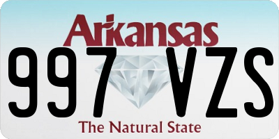 AR license plate 997VZS
