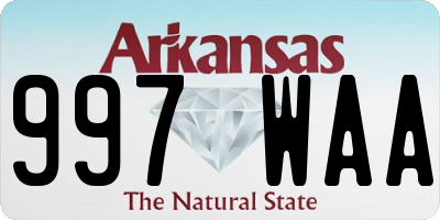 AR license plate 997WAA